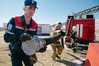 ПНХЗ и ДЧС Павлодарской области провели совместные пожарно-тактические учения