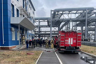 ПМХЗ Орталық зауыт ғимаратында өрт сөндіру жаттығуларын өткізді