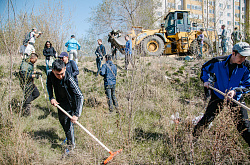 ПМХЗ қызметкерлері жалпықалалық сенбілікке қатысты